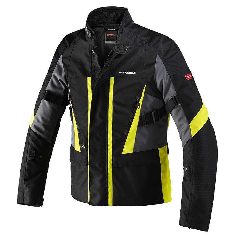 Giacca moto invernale Spidi Traveler 2 black yellow jacket