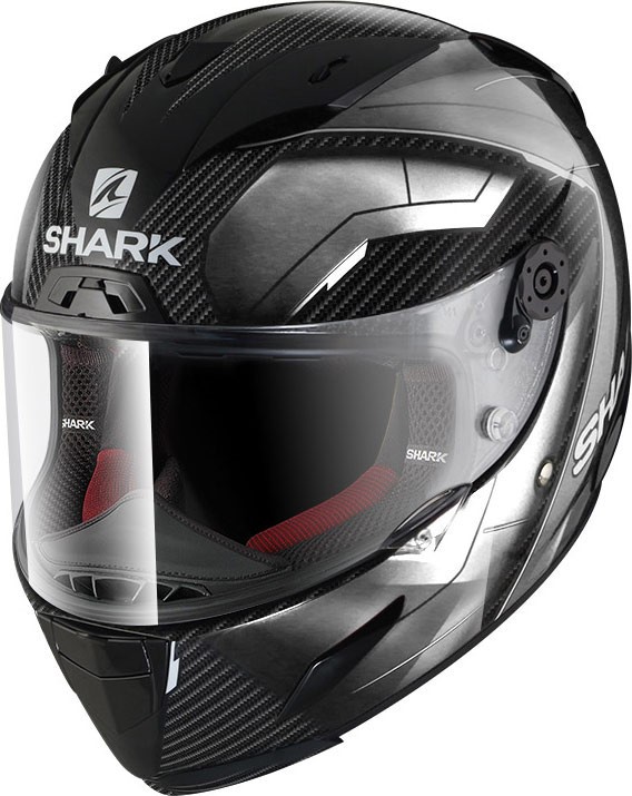 Casco integrale moto carbonio Shark Race-R Pro Carbon Deager white helmet casque