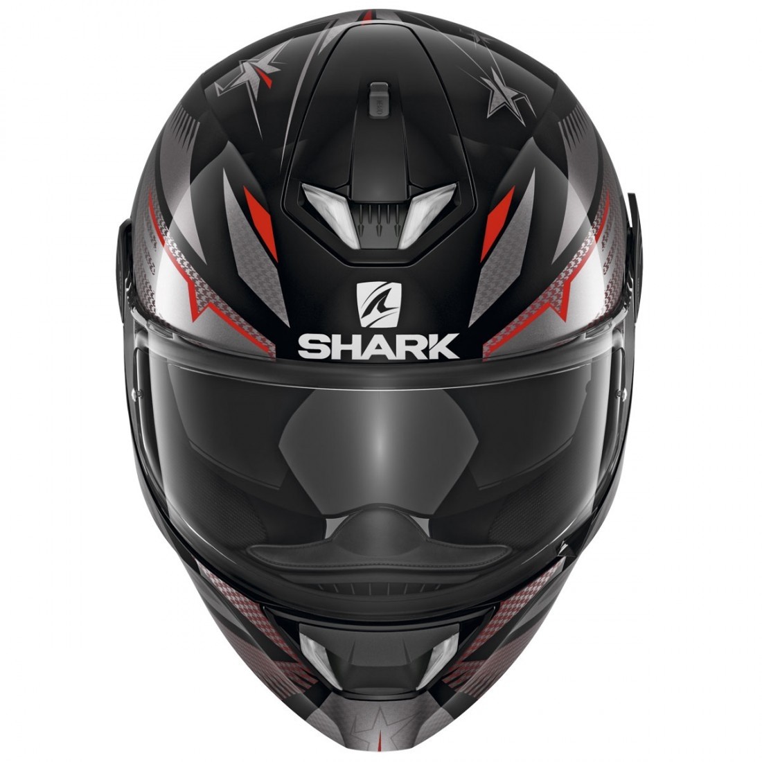 Casco integrale moto Shark Skwal 2 Draghal nero grigio rosso black red helmet casque