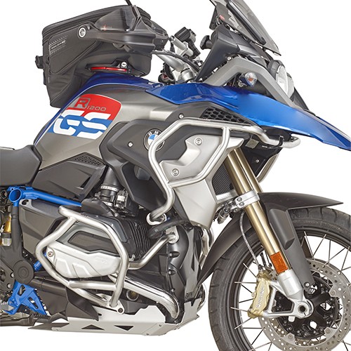 Paramotore Protezione motore tubolare acciaio inox Bmw R1200 Gs 2017-18 Givi TNH5124OX engine guarda protector