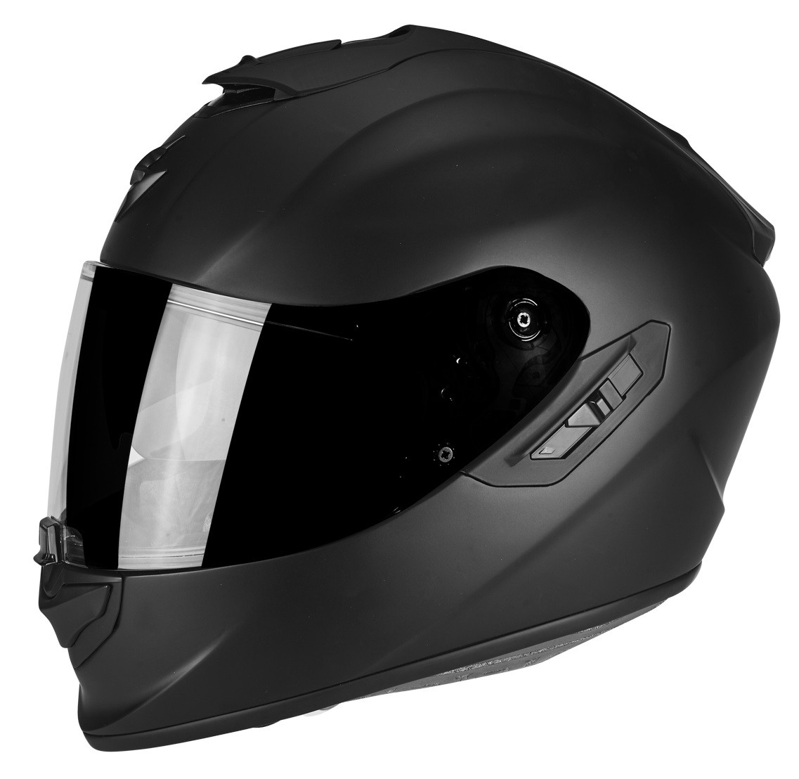 Casco integrale fibra moto Scorpion Exo 1400 nero opaco black matt helmet casque