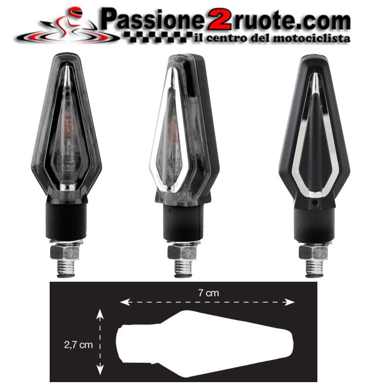 Frecce moto Chaft Sound nero indicators