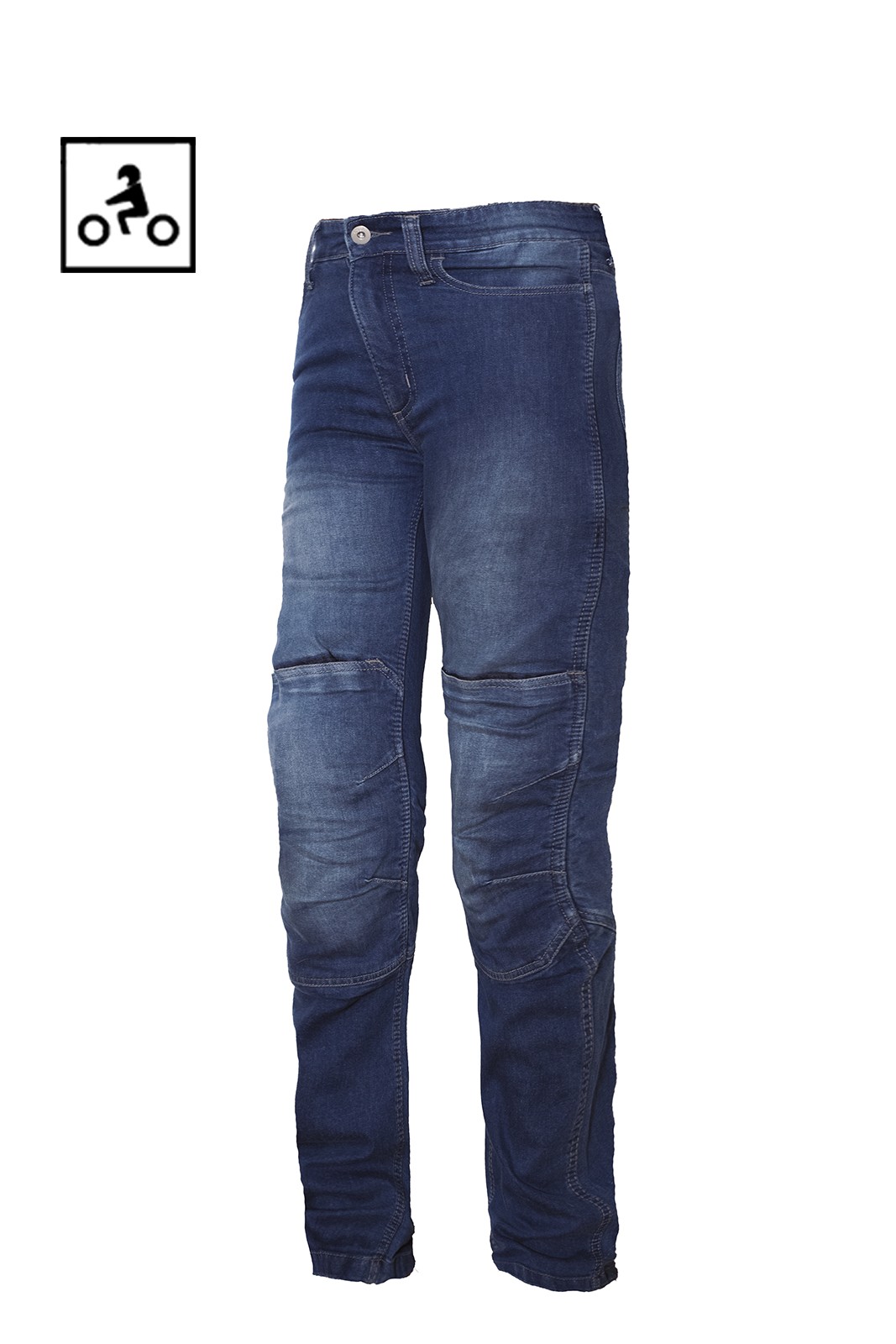 Oj Friction Lady Jeans donna omologati moto con protezioni blu