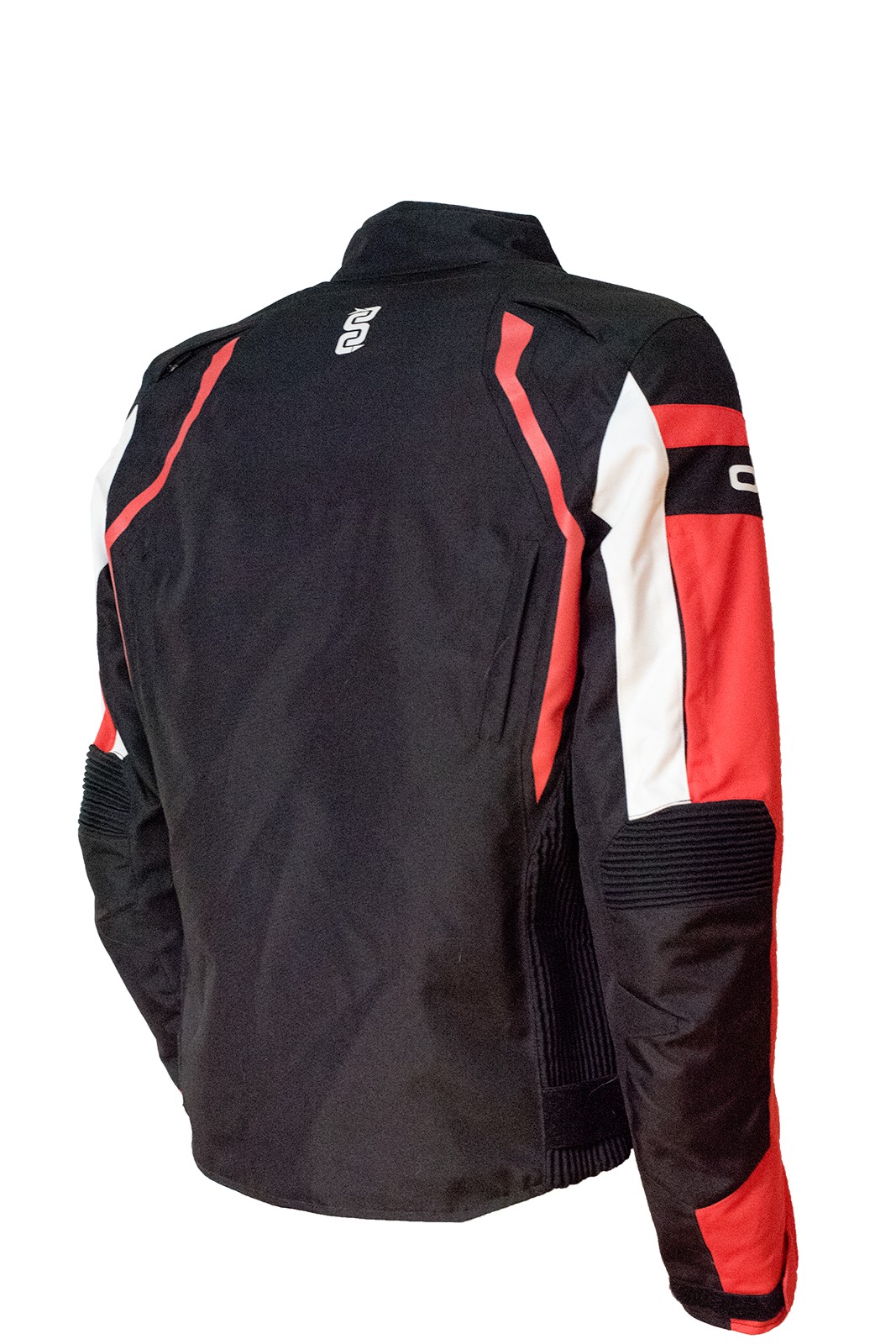Giacca moto 4 stagioni sfoderabile Oj Latitude man nero bianco rosso black white red jacket