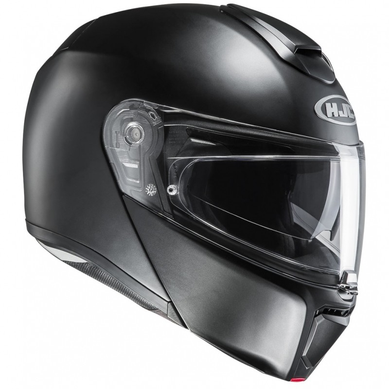 Casco modulare apribile fibra moto Hjc Rpha 90 nero opaco semi flat black flip up Helmet casque