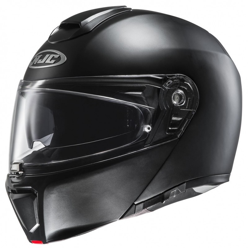 Casco modulare apribile fibra moto Hjc Rpha 90 nero opaco semi flat black flip up Helmet casque