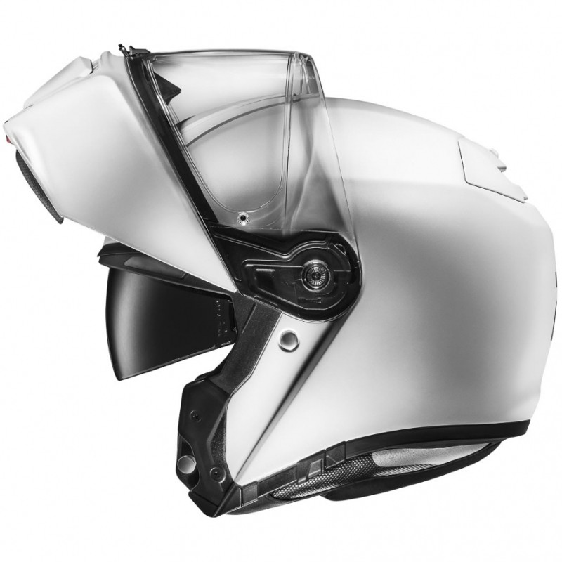 Casco modulare apribile fibra moto Hjc Rpha 90 Bianco opaco semi flat white flip up Helmet