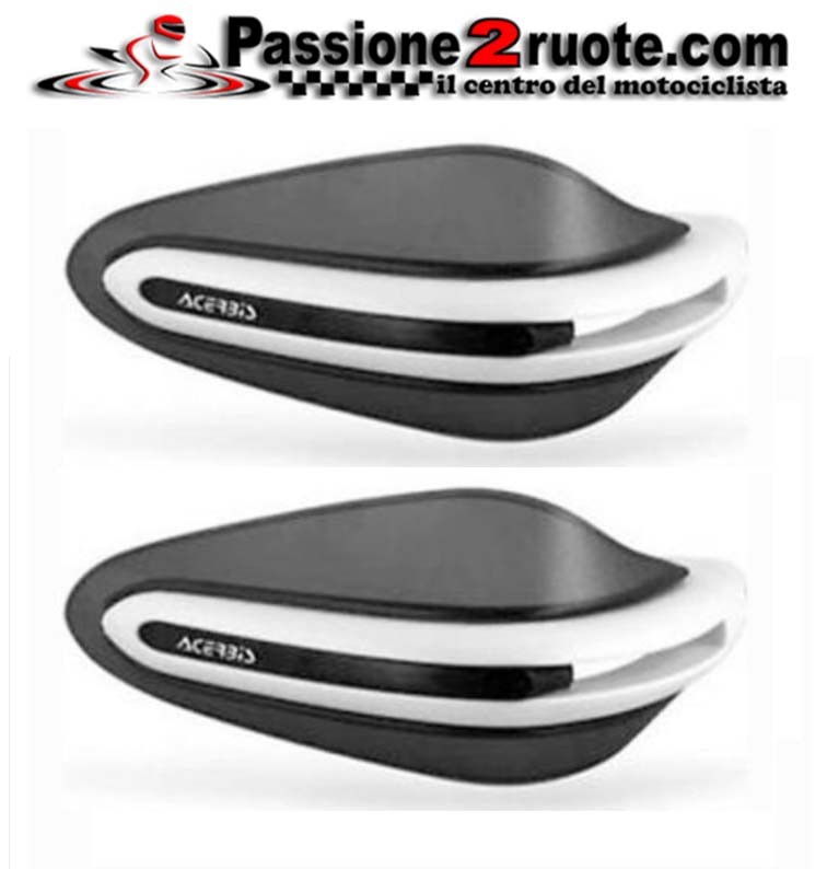 Paramani universali moto Acerbis Dual Road bianco white Hand guard protection