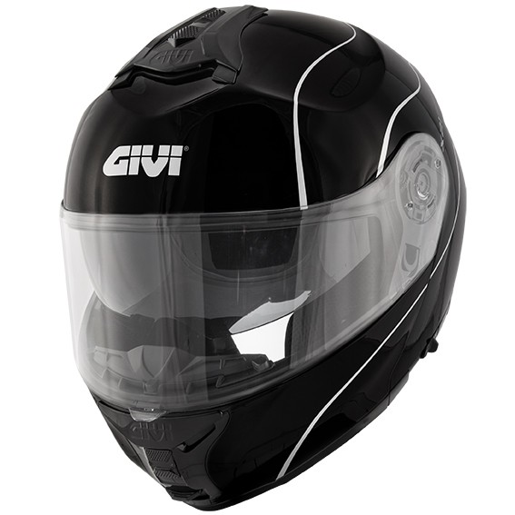 Casco modulare Givi HX21 Challenger Nero Lucido bianco