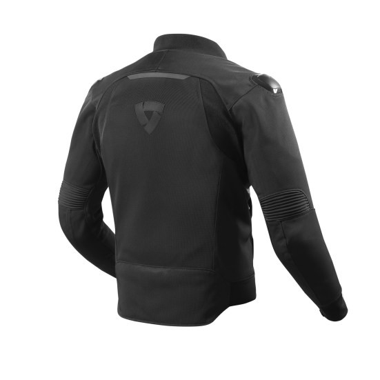 Giacca moto impermeabile Rev'it Traction nero black waterproof jacket
