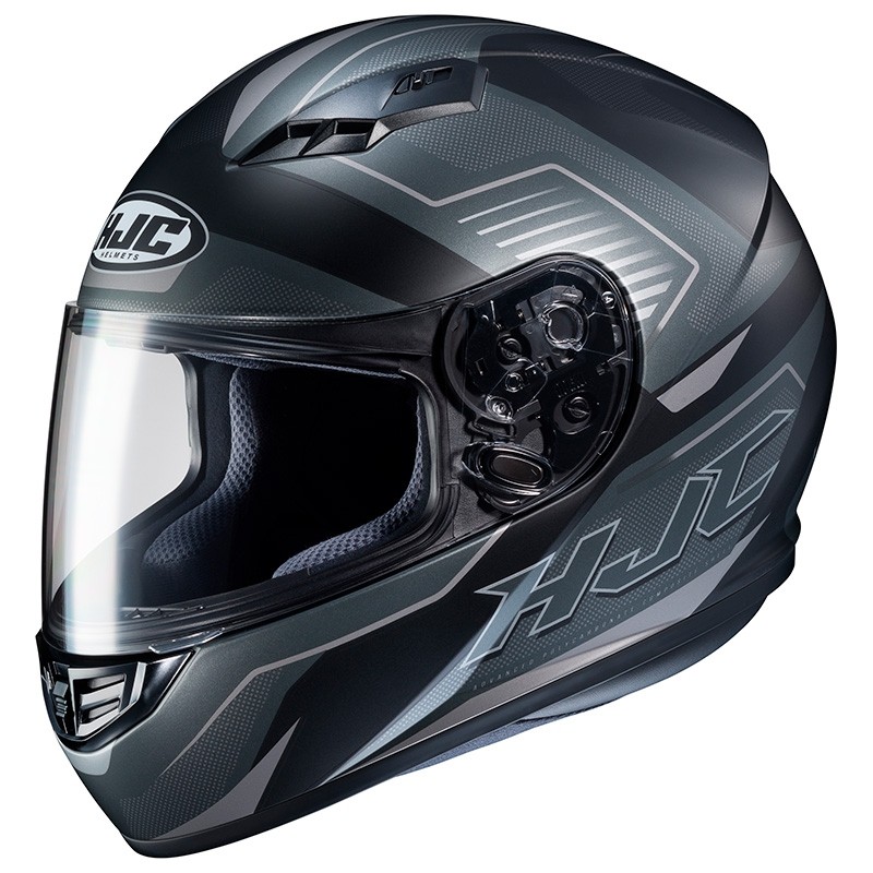 Casco Integrale moto Hjc Cs-15 Trion Mc5SF nero opaco grigio black matt grey helmet casque