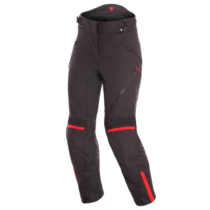Pantaloni donna moto impermeabile Dainese Tempest 2 Lady D-dry nero rosso black tour red waterproof woman pants