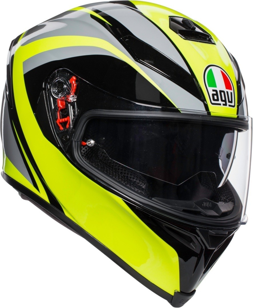 Casco integrale Agv K5 S Typhoon black grey yellow