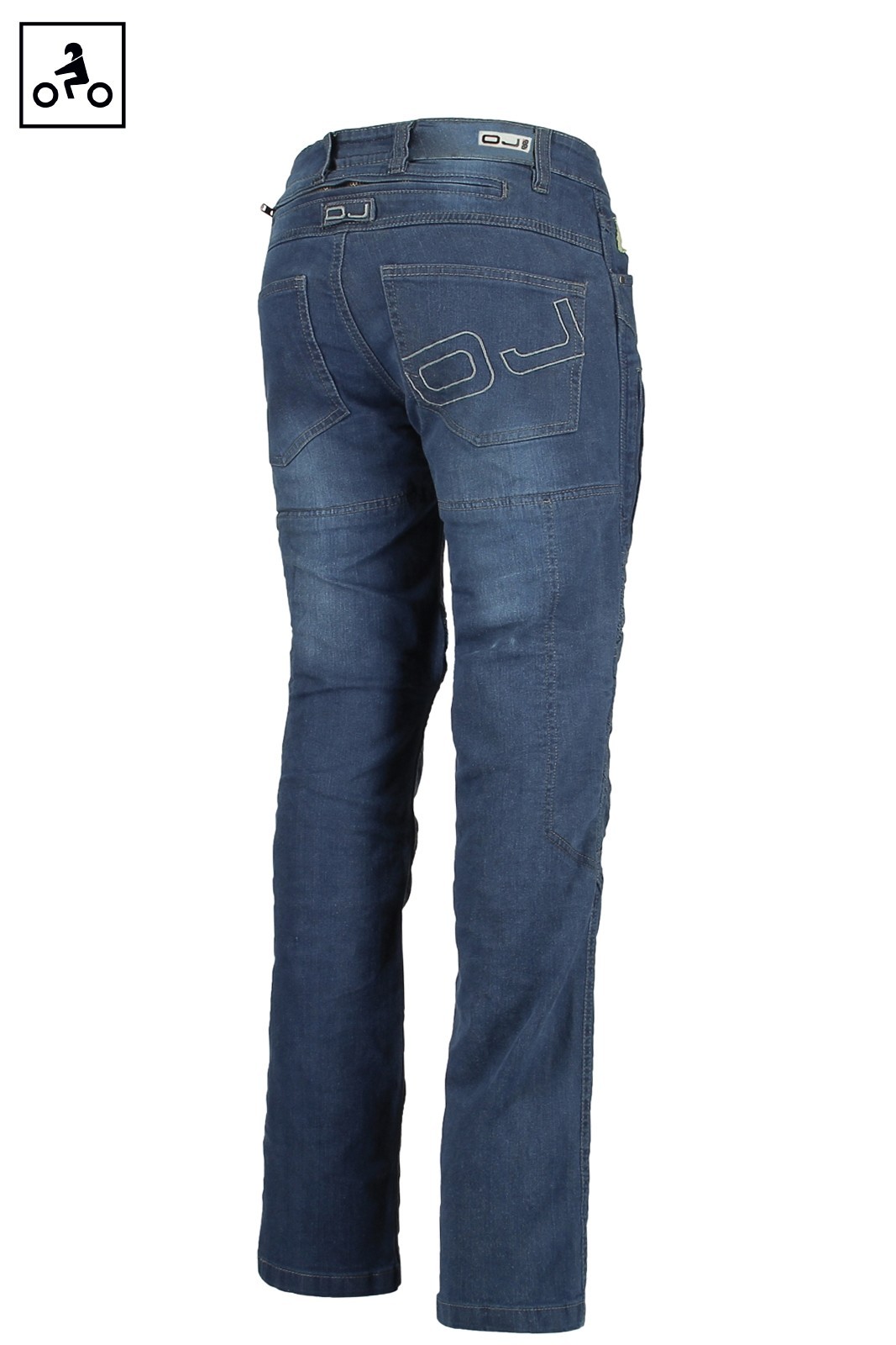 Jeans omologati donna moto con protezioni Oj Upgrade lady woman blu
