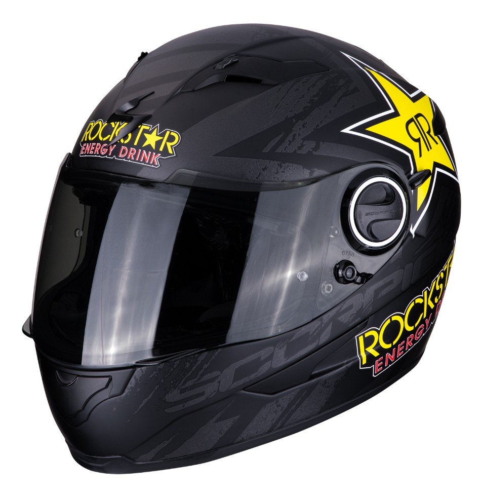 Casco integrale moto Scorpion Exo-490 Rockstar helmet casque