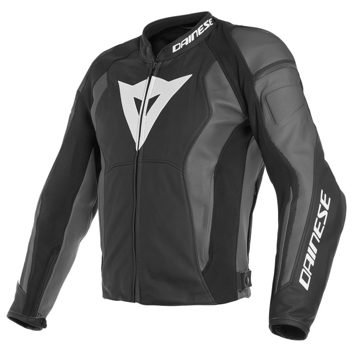Giacca pelle moto Dainese Nexus nero grigio black ebony Y21 leather jacket