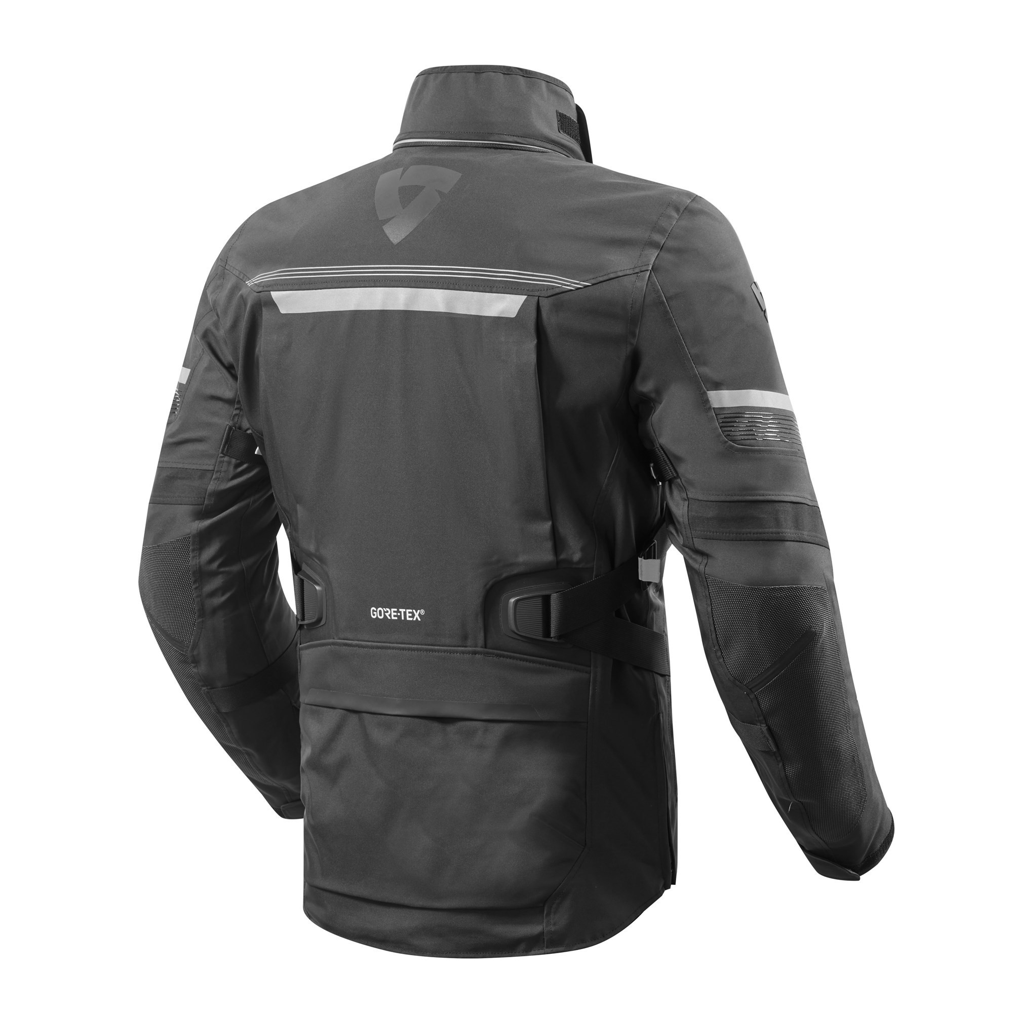 Giacca moto touring adventure triplo strato Rev'it Poseidon 2 Goretex GTX Nero black 3 layers jacket