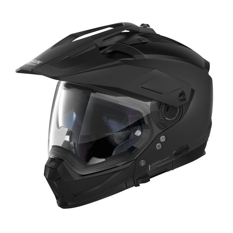 Casco crossover jet integrale modulare moto N70-2 X Classic 10 nero opaco flat black N-com helmet casque