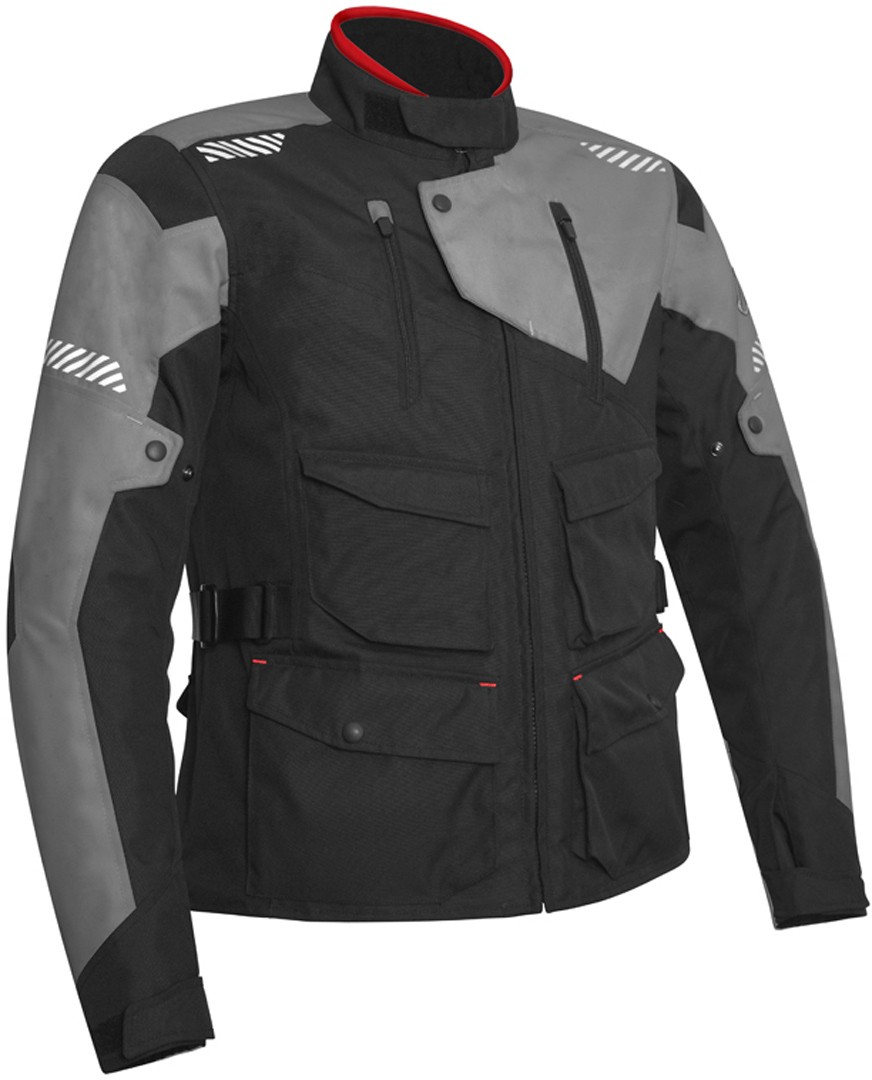 Giacca moto adventure touring Acerbis Discovery Safary nero grigio black grey jacket