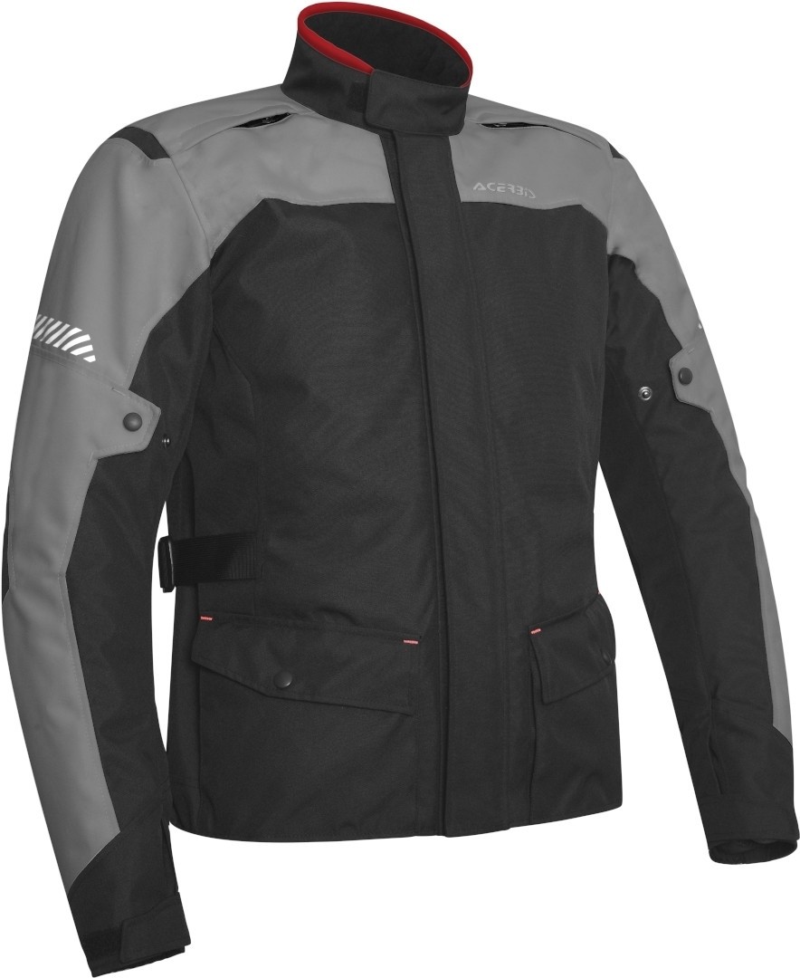 Giacca moto adventure touring Acerbis Discovery Forest nero grigio black grey jacket