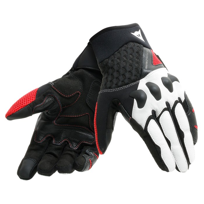 Guanti Dainese X-moto Black white lava red
