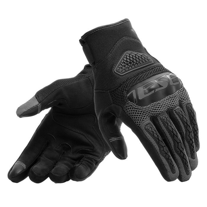 Guanti moto primavera estate Dainese Bora nero antracite black spring summer gloves