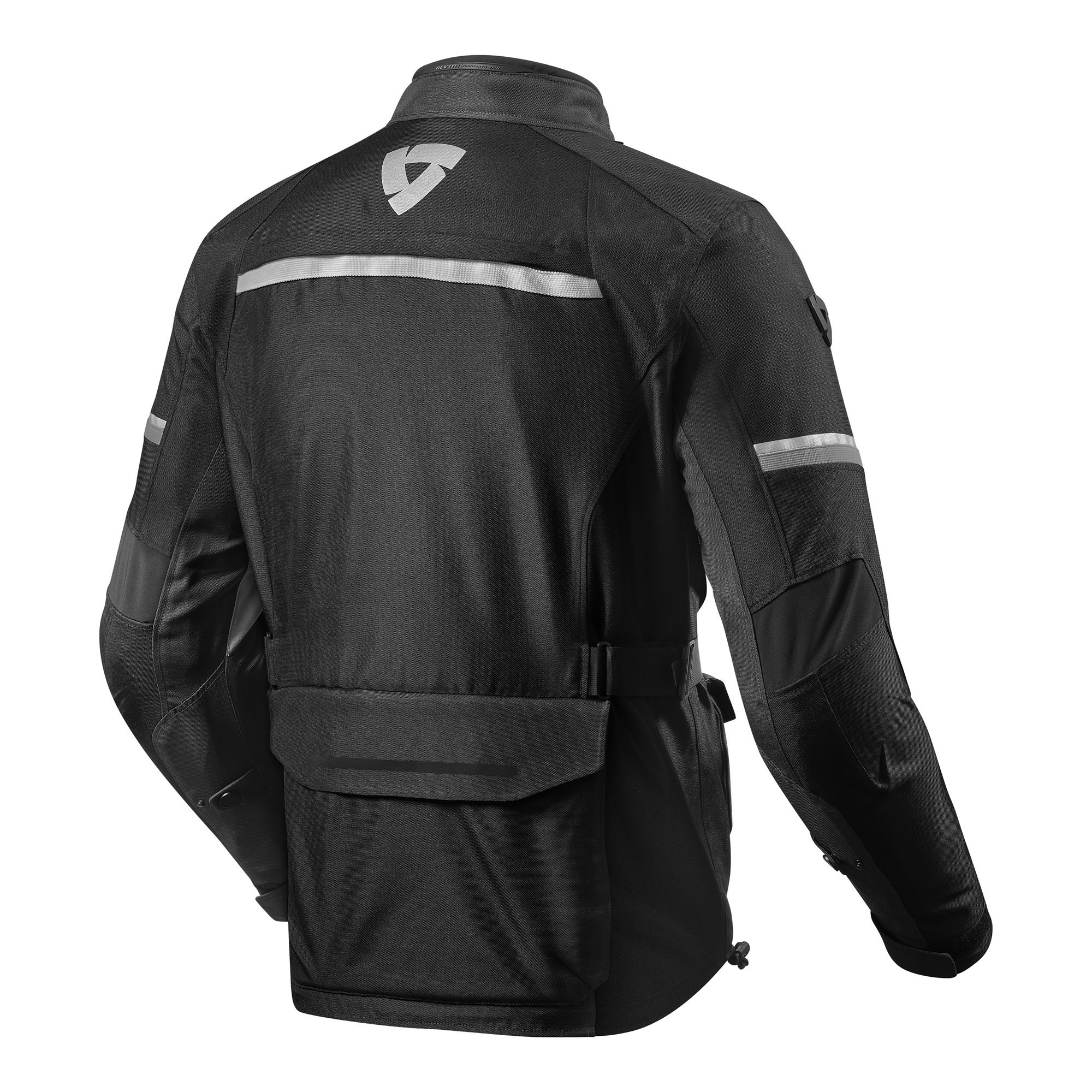 Giacca moto touring adventure 4 stagioni impermeabile Rev'it Outback 3 nero grigio black silver 4 seasons waterproof jacket