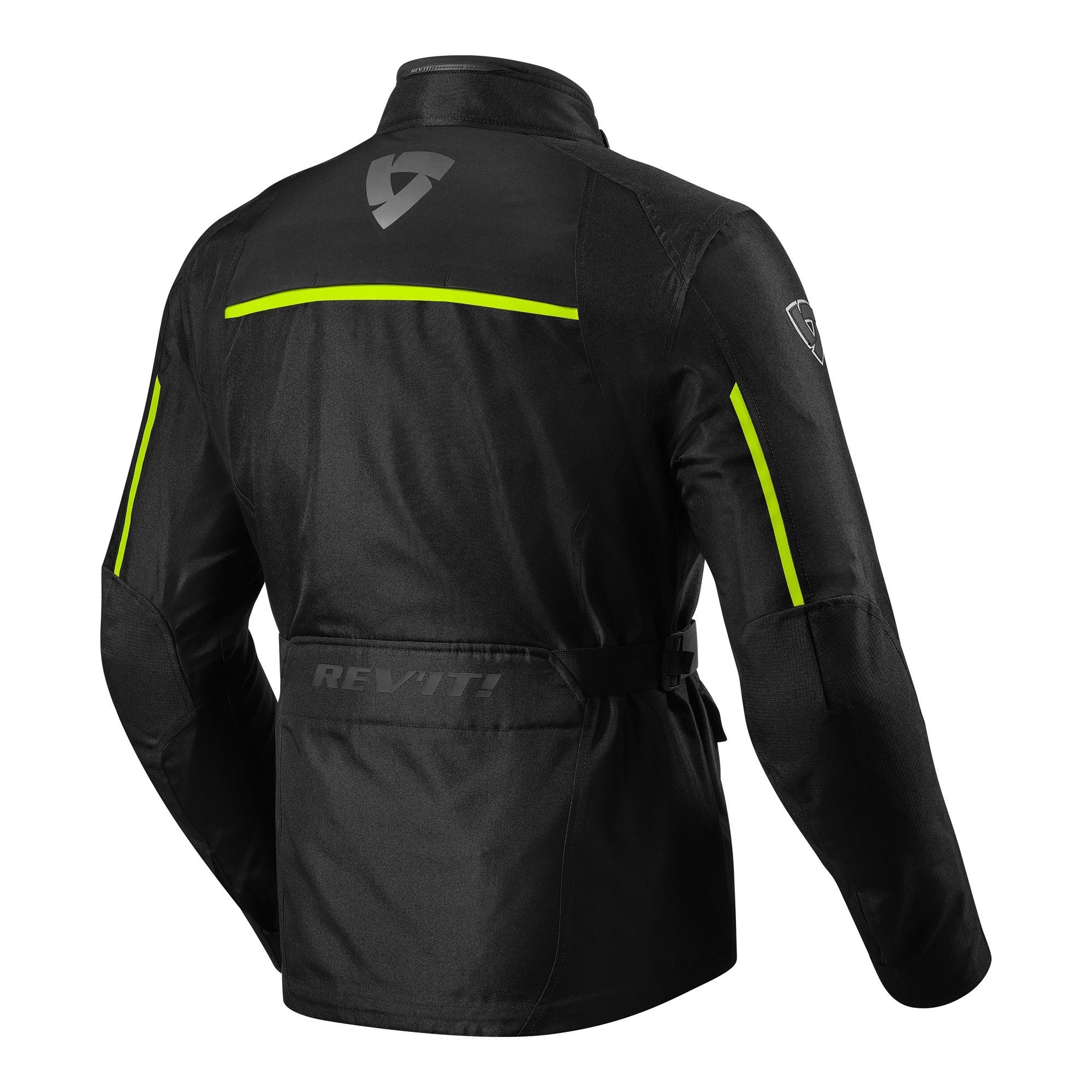 Giacca moto touring 4 stagioni Rev'it Voltiac 2 nero giallo black neon yellow jacket