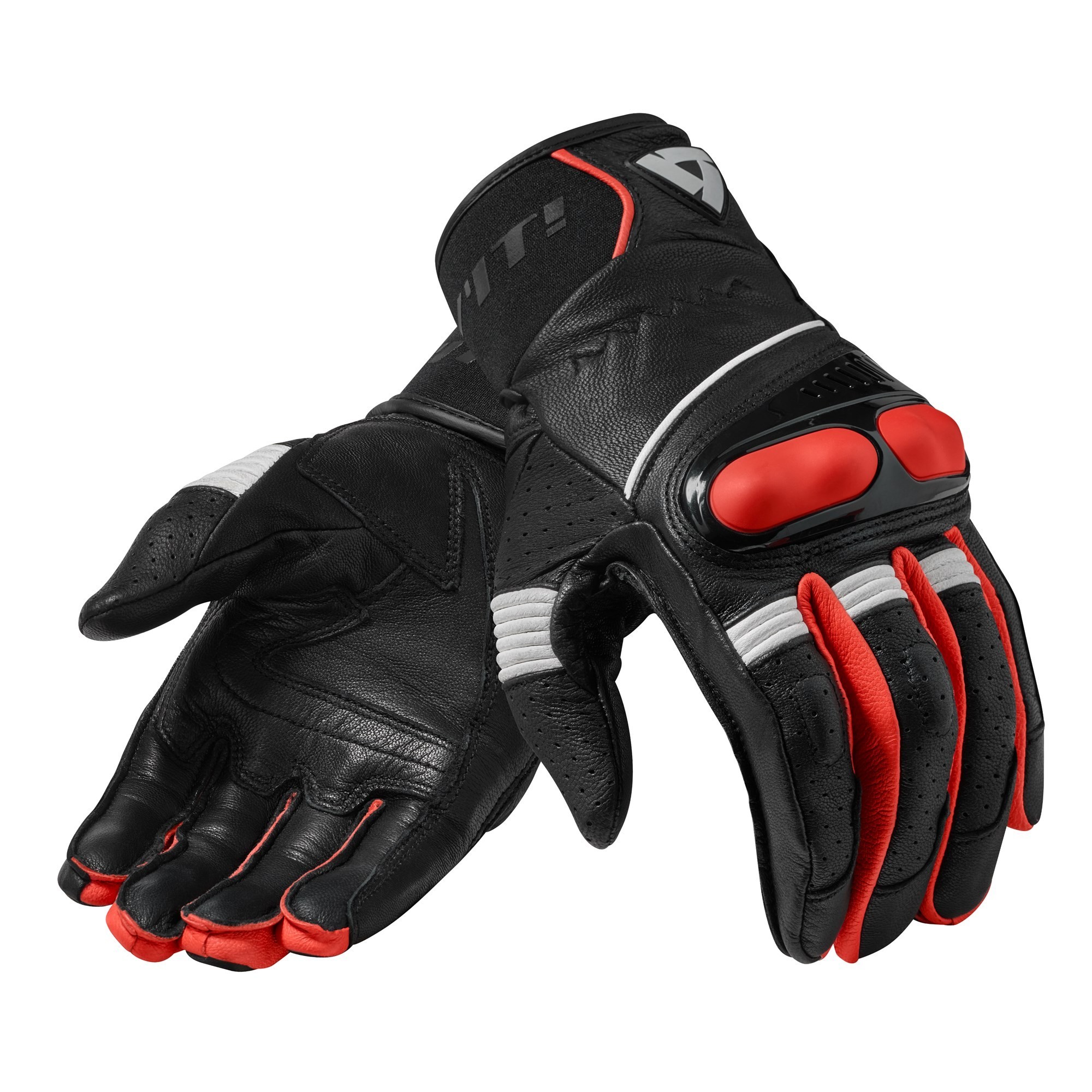 Guanti pelle Rev’It Hyperion Black red