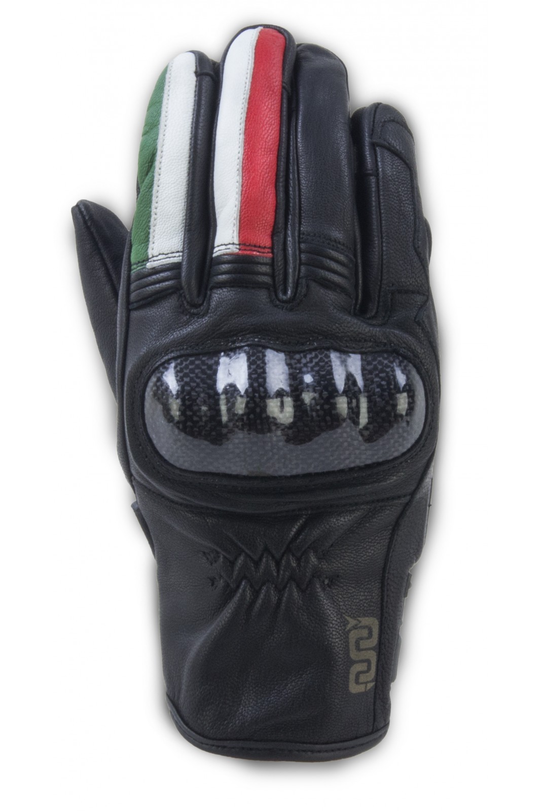 Guanti moto pelle con protezioni Oj Fighter Italia leather gloves