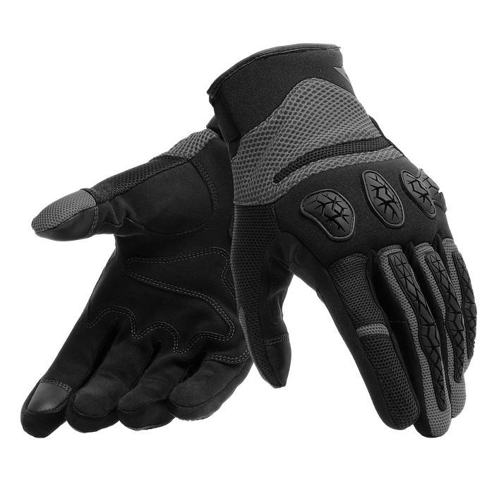 Guanti moto primavera estate Dainese Aerox nero antracite black spring summer gloves