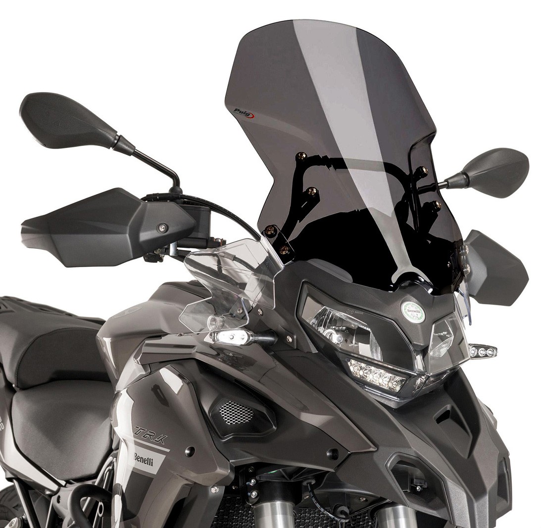 PUIG 9485F CUPOLINO TOURING BENELLI TRK 502 2016-2019 FUME' scuro  windshield windscreen dark smoke 