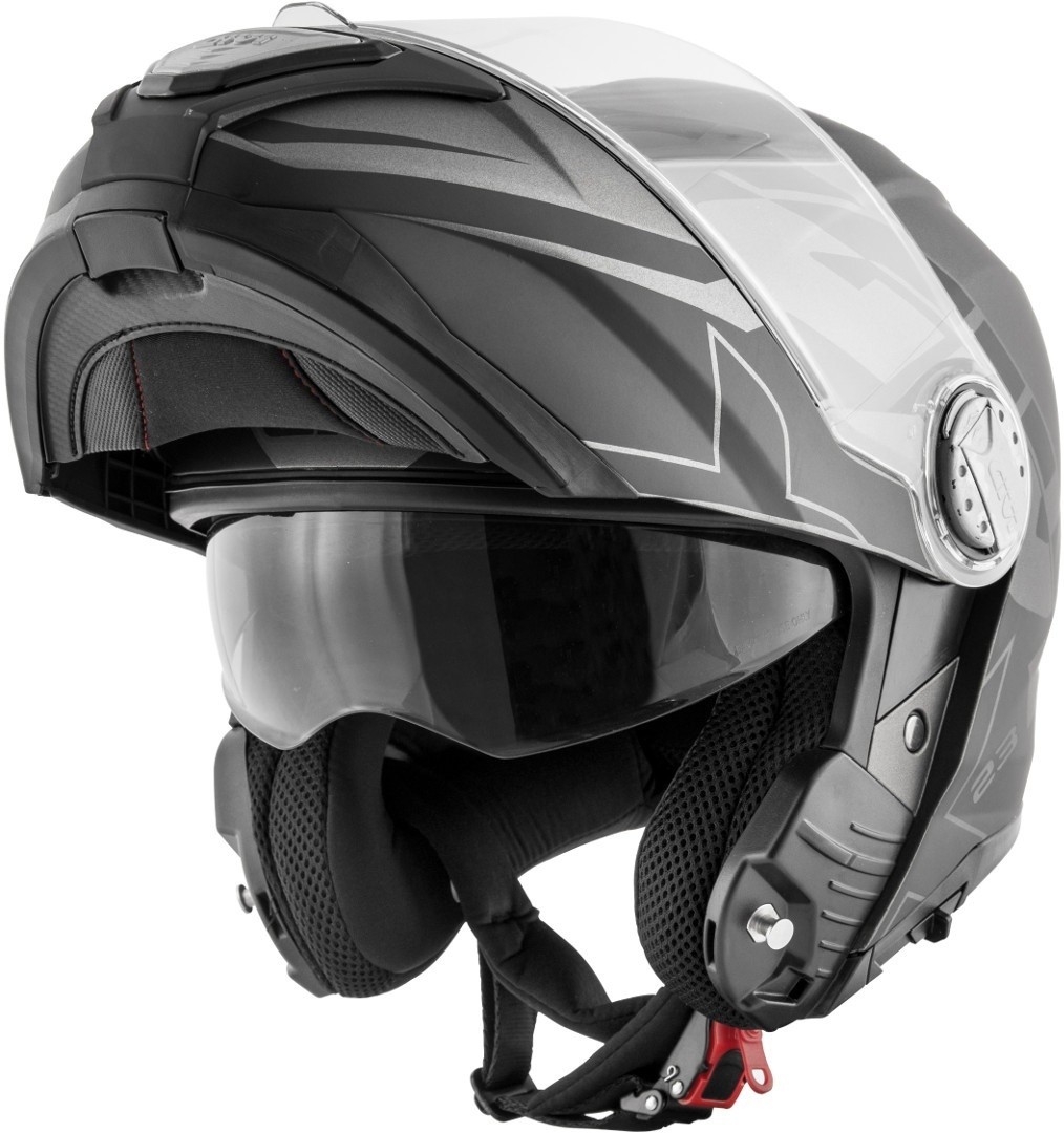 Casco modulare apribile moto Givi X.23 Sydney Eclipse titanio nero titanium black Flip up Helmet casque