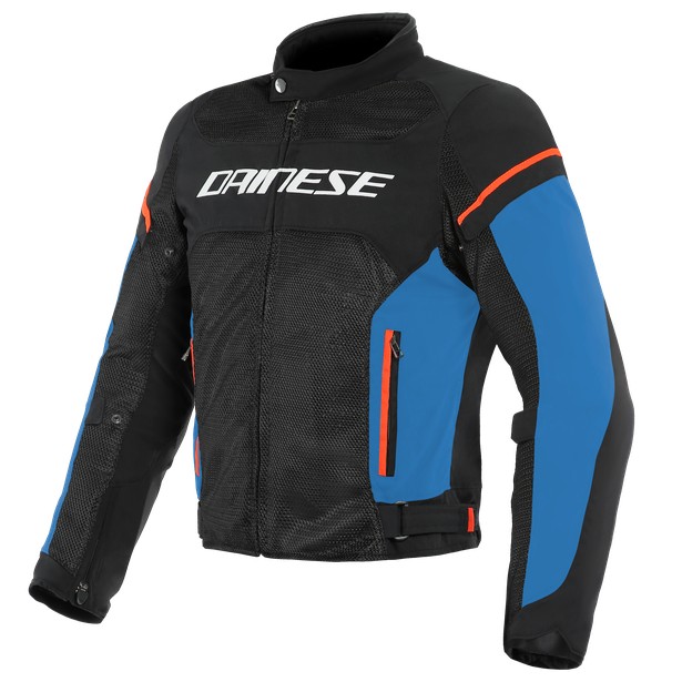 Giacca Dainese Air Frame D1 Tex Black light blu fluo red
