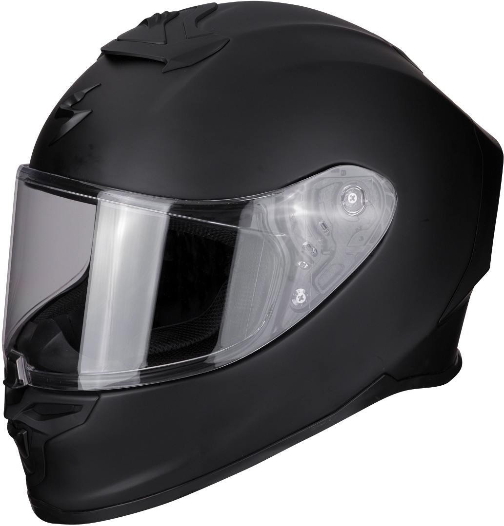 Casco integrale moto fibra Scorpion Exo R1 air nero opaco mat black helmet casque