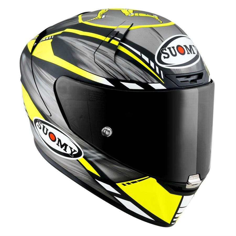 Casco integrale Suomy Sr Gp On Board grey yellow fluo helmet casque