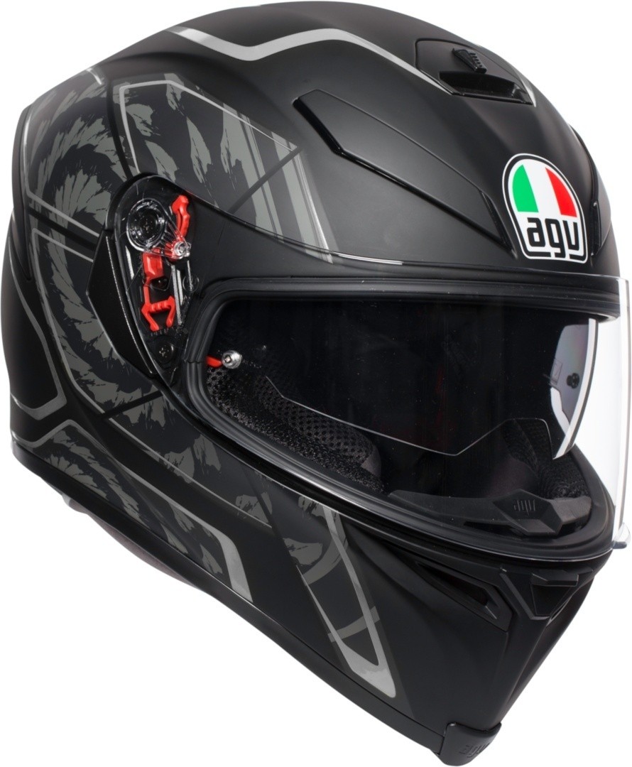 Casco integrale Agv K5 S Tornado Black silver helmet casque