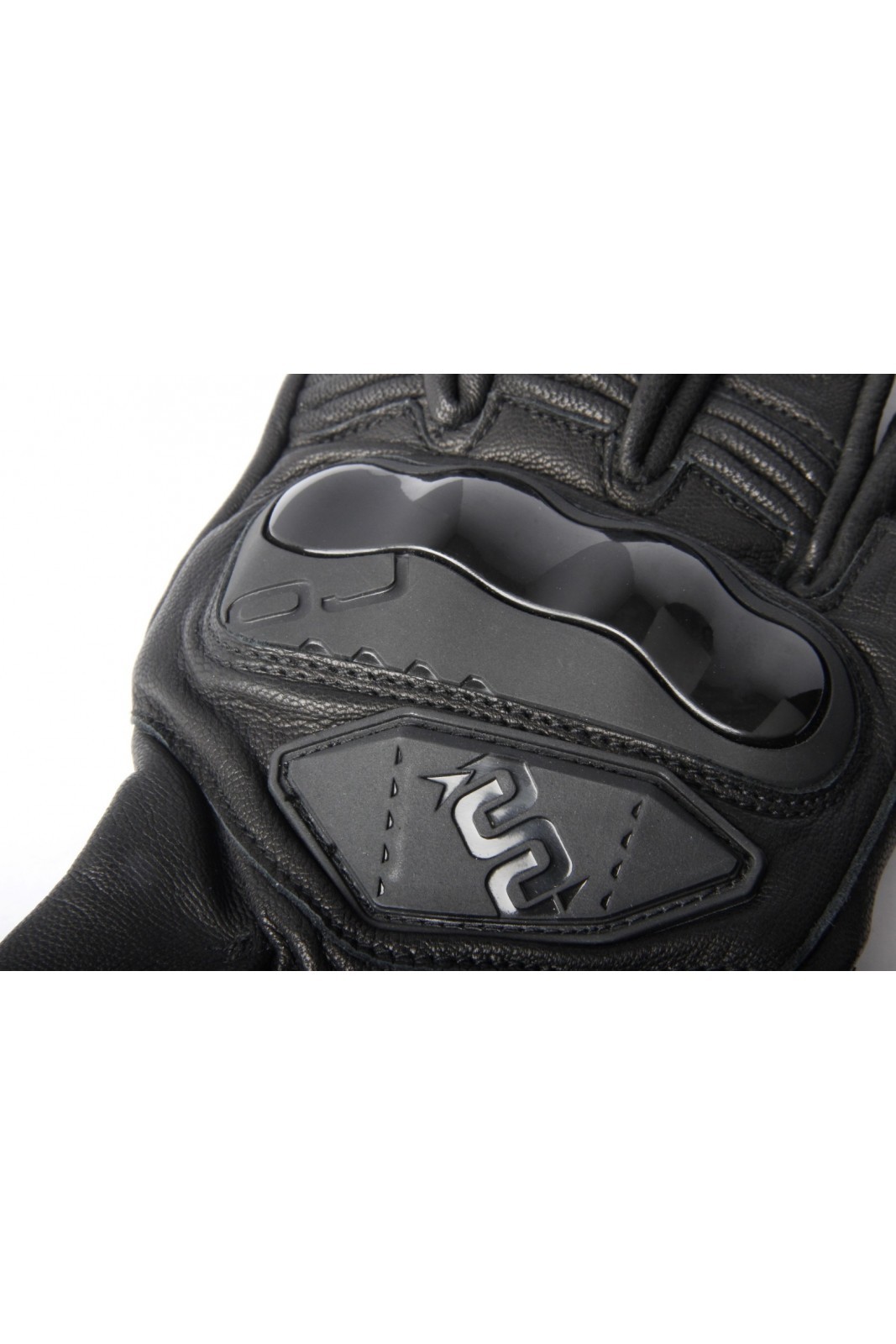 Guanti pelle moto Oj Rave nero black leather gloves