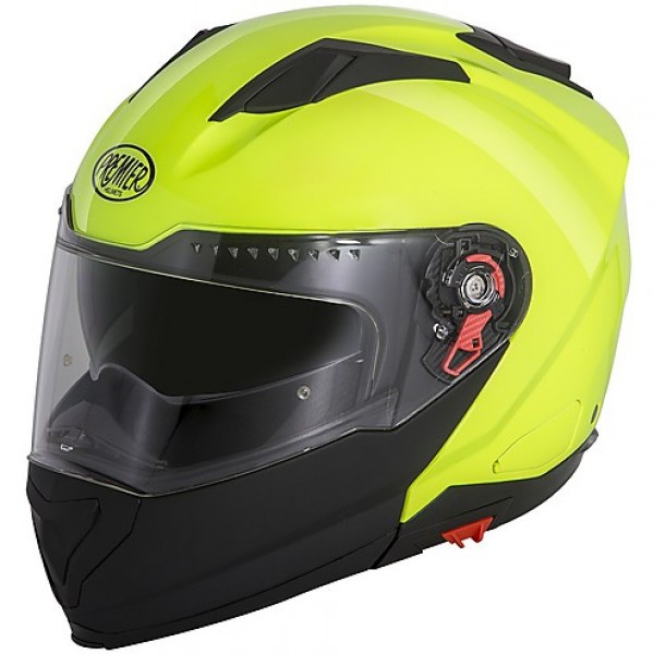 Casco modulare Premier Delta Yellow Fluo black helmet casque