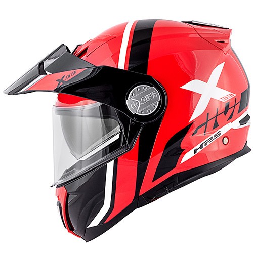 Casco modulare apribile Givi X33 Canyon Division rosso nero red black  touring adventure moto Flip up Helmet casque