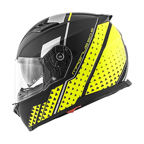Casco integrale moto Givi 50.5 Tridion Magnus nero opaco giallo black mat yellow helmet casque