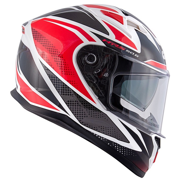Casco integrale moto Givi 506 Stoccarda Follow Bianco neroo rosso white black red Helmet casque