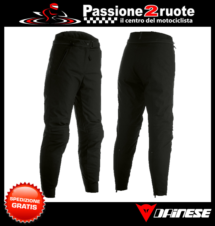 Pantoloni donna moto impermeabile Dainese Amsterdam Lady D-dry black woman waterproof pant trouser