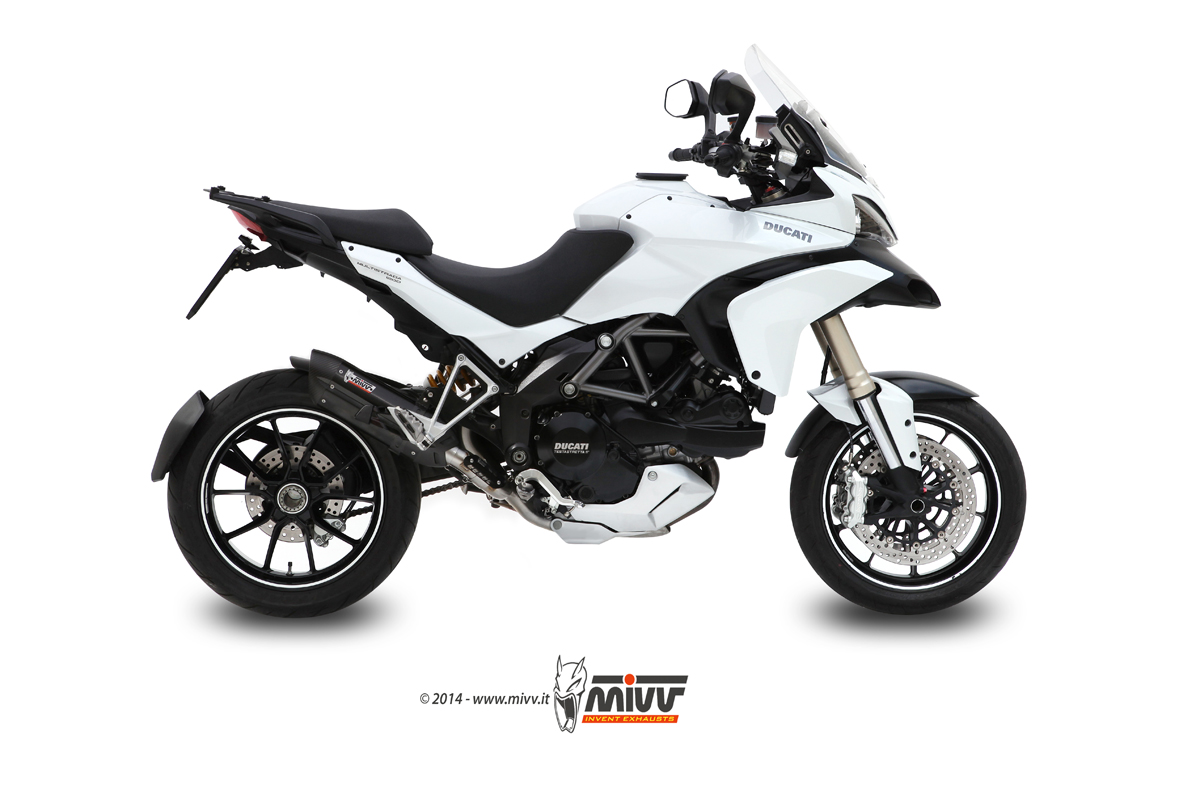 Scarichi Mivv Suono Steel Black Inox Ducati Multistrada 1200 (tubo no kat incluso) – D.027.L9
