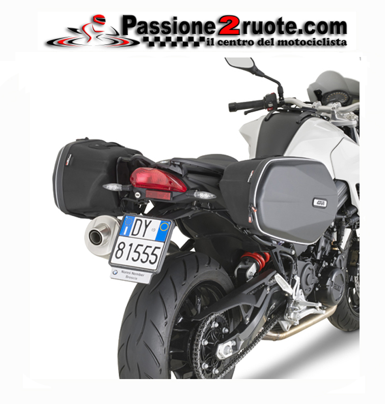 Telaietti borse valigie laterali Bmw F800 r Givi TE5118 easylock holder side bags
