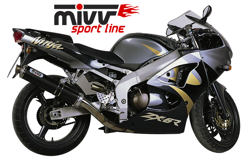 Scarico Mivv Oval Carbonio Kawasaki ZX-6R (98-01) – K.001.LE