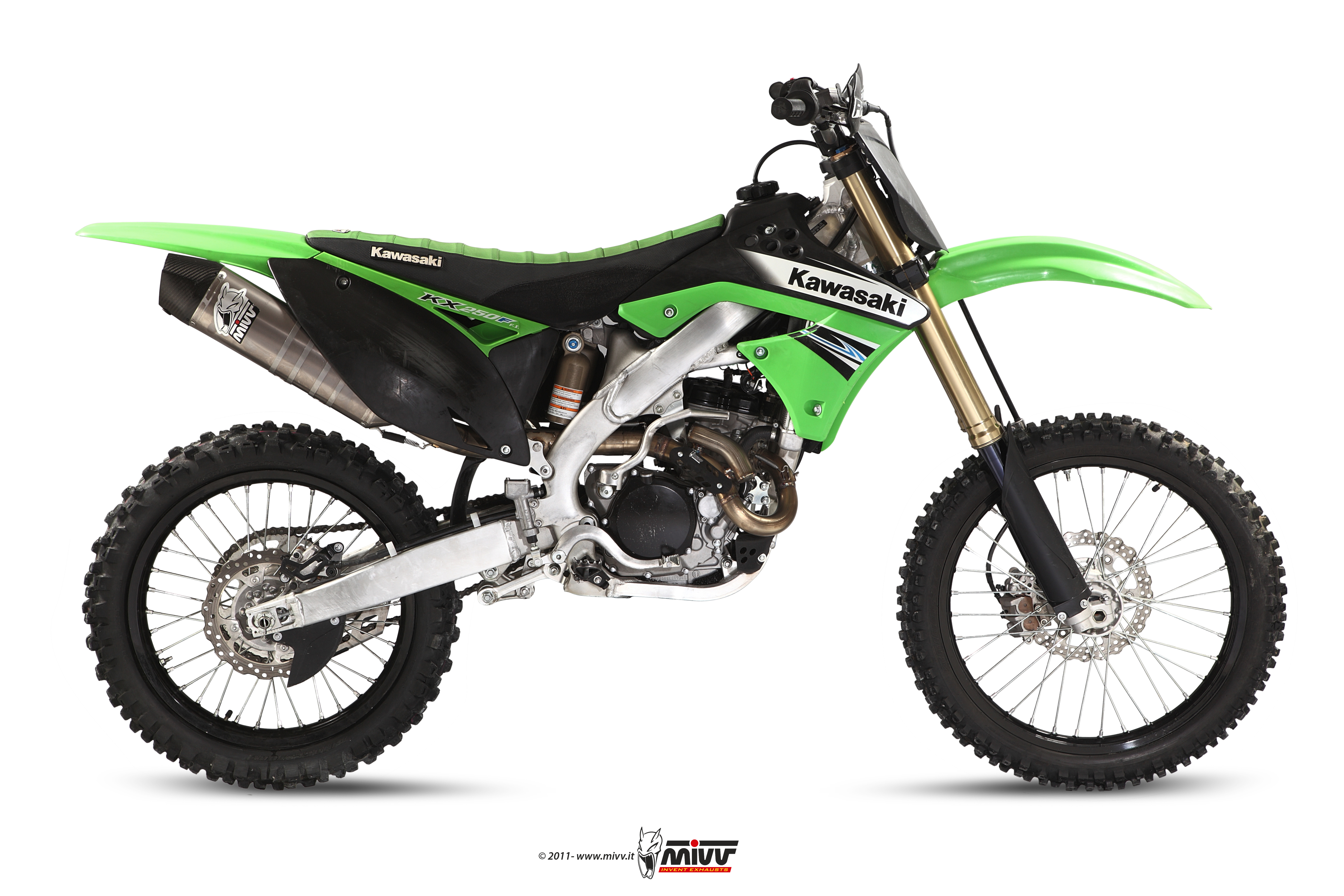 Mivv Impianto Scarico Completo Stronger Inox Carbon Cap Kawasaki KX 250 F (11) – M.KA.016.SXC.F