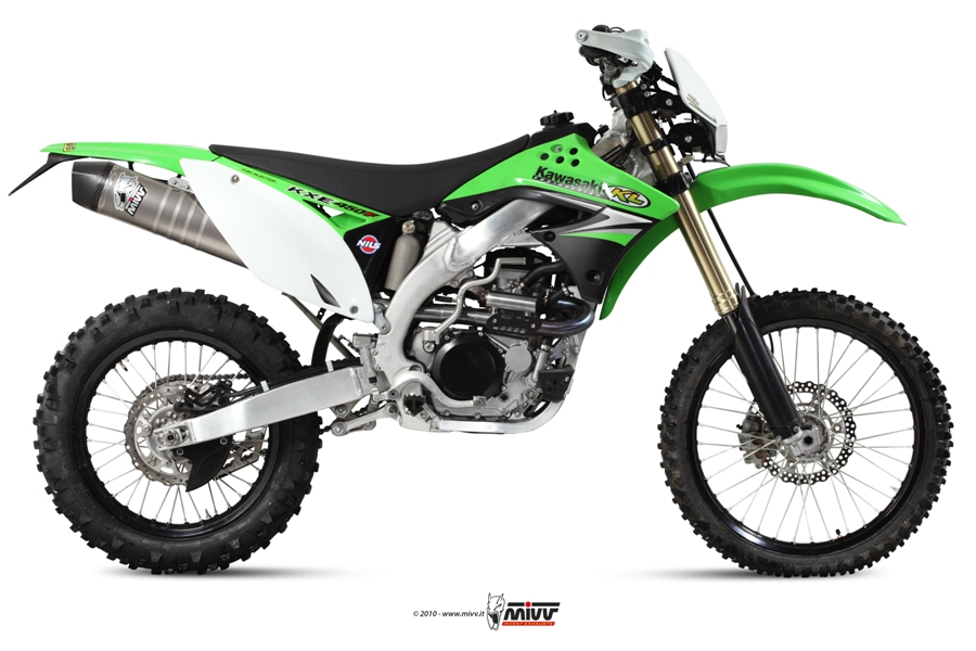 Mivv Impianto Scarico Completo Stronger Inox Carbon Cap Kawasaki KX 450 F (dal 09) – M.KA.014.SXC.F