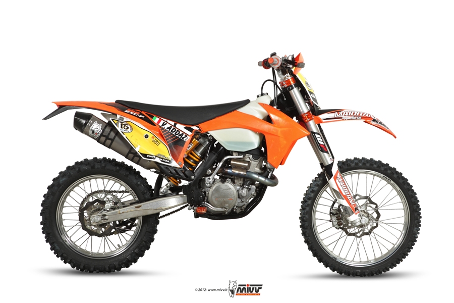 Mivv Impianto Scarico Completo Stronger Inox Carbon Cap KTM EXC 350 F (2012) – M.KT.030.LXC.F