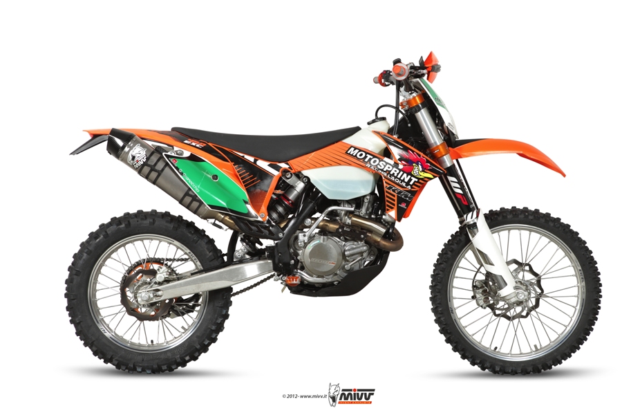 Mivv Impianto Scarico Completo Stronger Inox Carbon Cap KTM EXC 450 F (2012) – M.KT.029.LXC.F